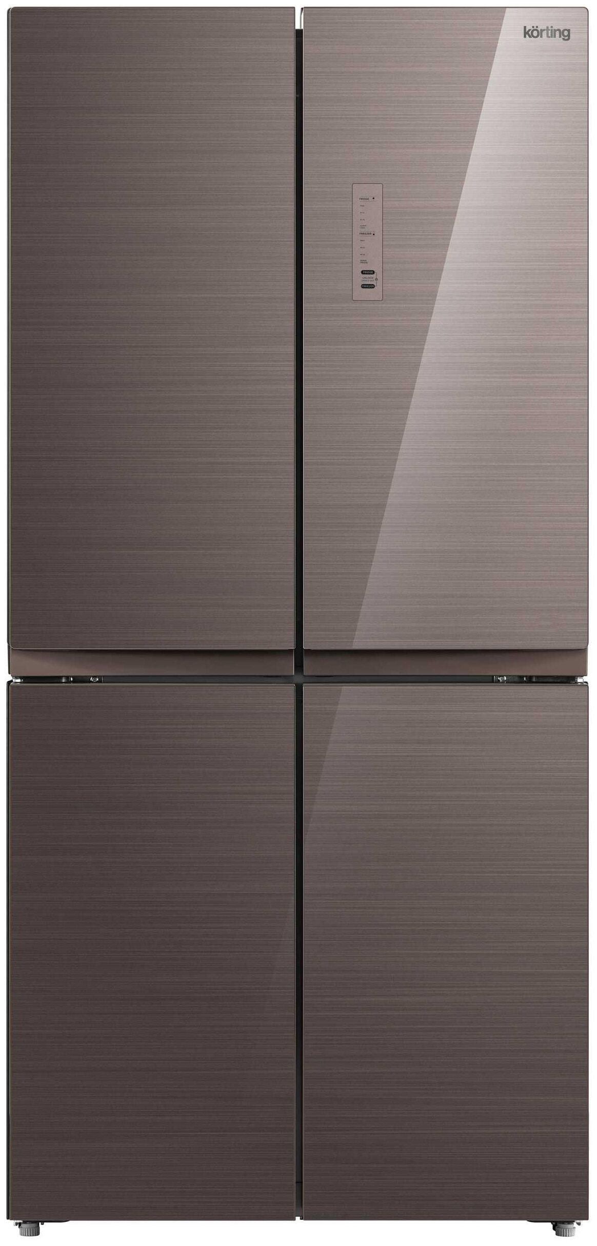 Холодильник Korting KNFM 81787 GM RU, коричневый