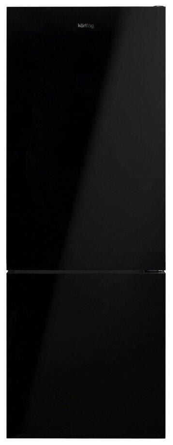 Двухкамерный холодильник Korting KNFC 71928 GN RU, черный